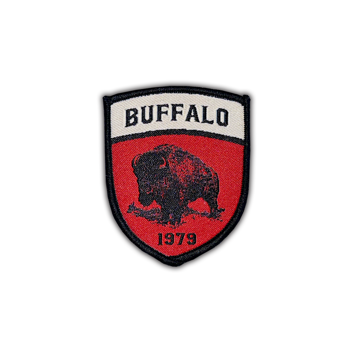 Buffalo Systems Red Buffalo Shield Patch Patches