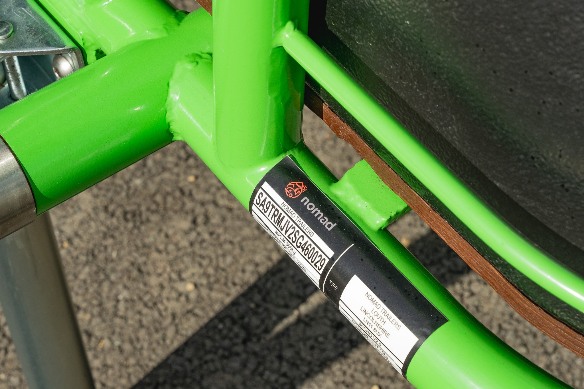 Nomad Micro powder coat close-up