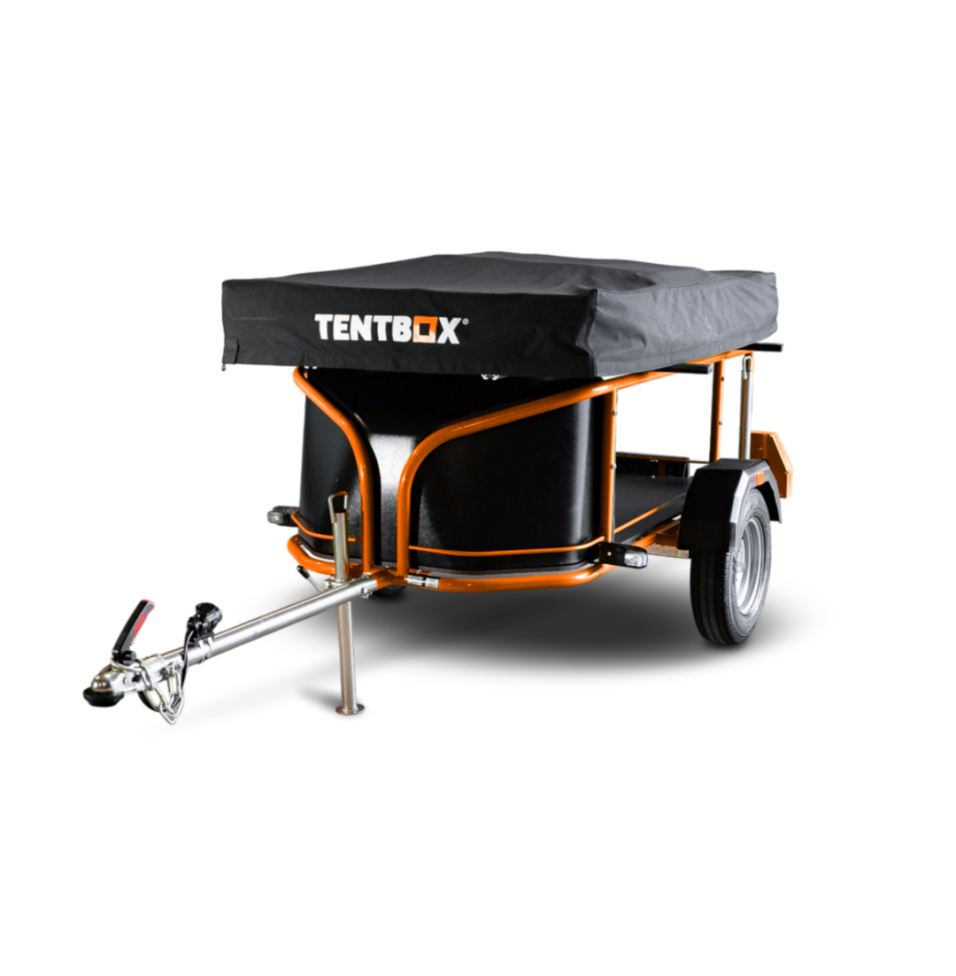 Nomad Micro trailer in Pumpkin Orange finish